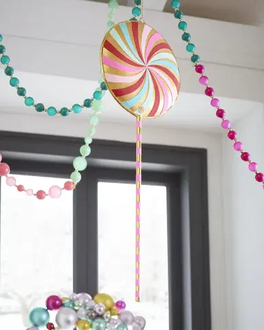 Glitterville Swirl Lollipop Christmas Display, 28" | Thumbnail 2