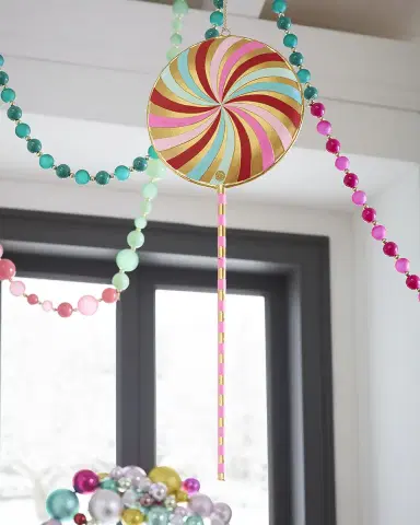 Glitterville Swirl Lollipop Christmas Display, 28" | Thumbnail 1