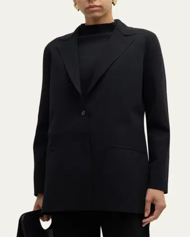 Lafayette 148 New York Single-Button Matte Crepe Blazer | Thumbnail 4 Lafayette 148 New York Single-Button Matte Crepe Blazer | Thumbnail 4