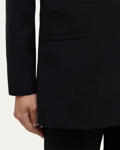 Lafayette 148 New York Single-Button Matte Crepe Blazer | Thumbnail 5 Lafayette 148 New York Single-Button Matte Crepe Blazer | Thumbnail 5