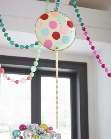 Glitterville Polka Dot Lollipop Christmas Display, 28" | Thumbnail 1