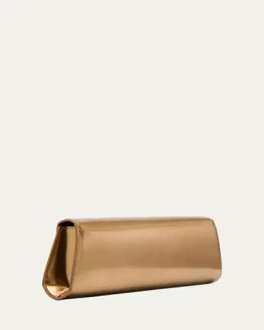 Akris Anouk Small Metallic Leather Clutch Bag | Thumbnail 3 Akris Anouk Small Metallic Leather Clutch Bag | Thumbnail 3
