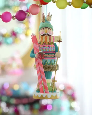 Glitterville Here We Come a Waffling Bronson Christmas Ornament | Thumbnail 1