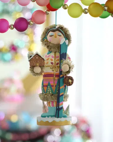 Glitterville Here We Come a Waffling Beba Christmas Ornament | Thumbnail 1