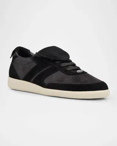 Giuseppe Zanotti Men's Bicolor Suede Low-Top Sneakers | Thumbnail 2 Giuseppe Zanotti Men's Bicolor Suede Low-Top Sneakers | Thumbnail 2