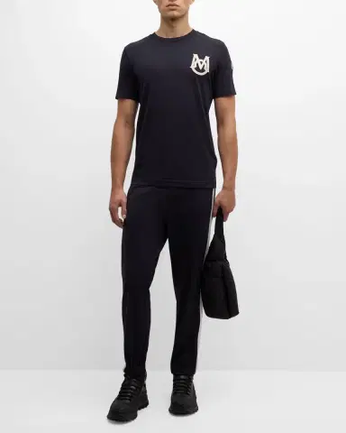 Moncler Men's Classic Logo T-Shirt | Thumbnail 2 Moncler Men's Classic Logo T-Shirt | Thumbnail 2