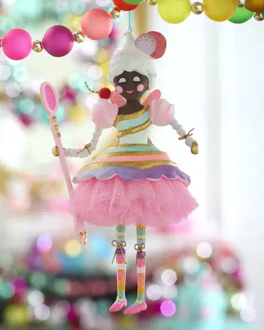 Glitterville 8.5" Black Lickowish Ornament | Thumbnail 1