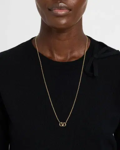 Valentino Garavani VLogo Signature Pendant Necklace | Thumbnail 2 Valentino Garavani VLogo Signature Pendant Necklace | Thumbnail 2
