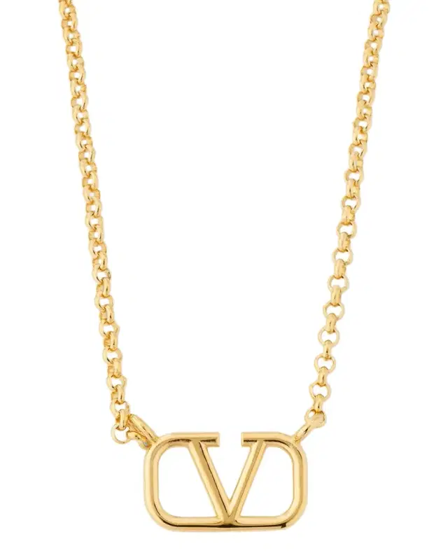 VLogo Signature Pendant Necklace