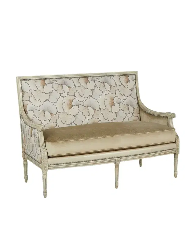 Massoud Shai Leather Settee