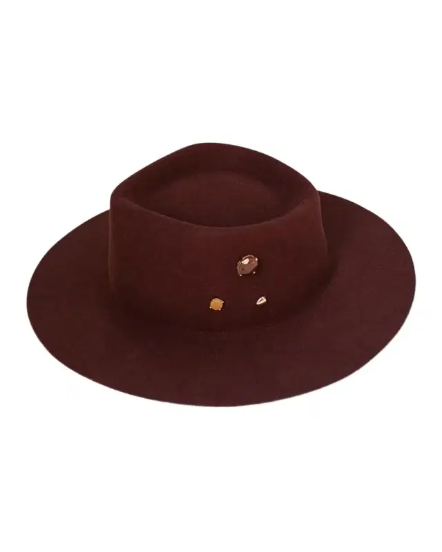 Georgina Embellished Wool Felt Fedora Hat