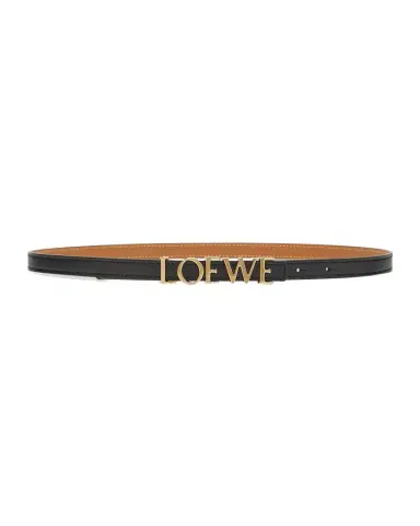 LOEWE Bold Logo Leather Skinny Belt | Thumbnail 1