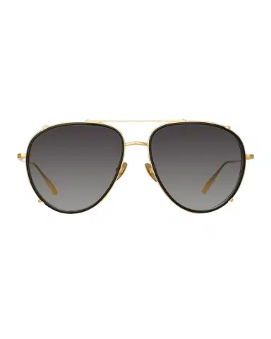 Linda Farrow Dimitri Titanium Aviator Sunglasses | Thumbnail 1