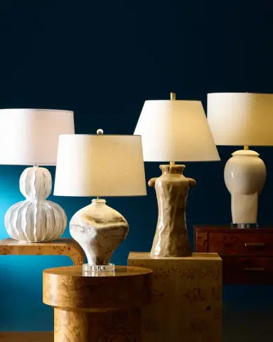 Neiman Marcus Reactive 32" Ceramic Table Lamp | Thumbnail 3 Neiman Marcus Reactive 32" Ceramic Table Lamp | Thumbnail 3