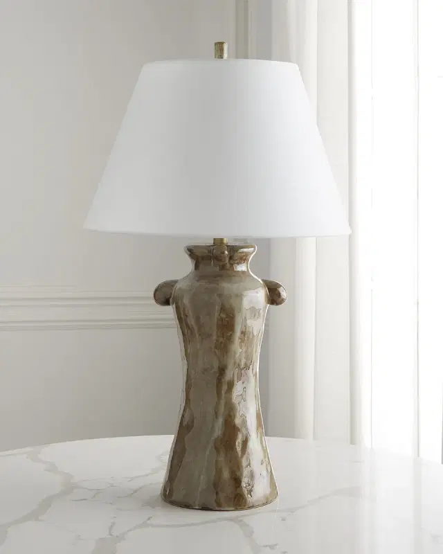 Neiman Marcus Reactive 32" Ceramic Table Lamp