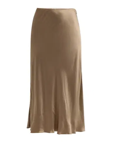 ARGENT Bias-Cut Viscose Satin Midi Skirt | Thumbnail 1