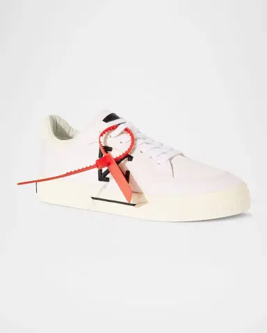 Off-White Vulcanized Canvas Bicolor Low-Top Sneakers | Thumbnail 3