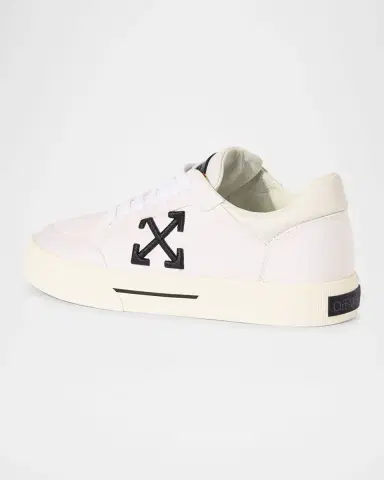Off-White Vulcanized Canvas Bicolor Low-Top Sneakers | Thumbnail 4