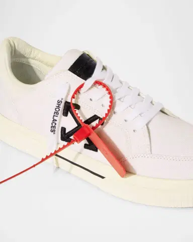 Off-White Vulcanized Canvas Bicolor Low-Top Sneakers | Thumbnail 5