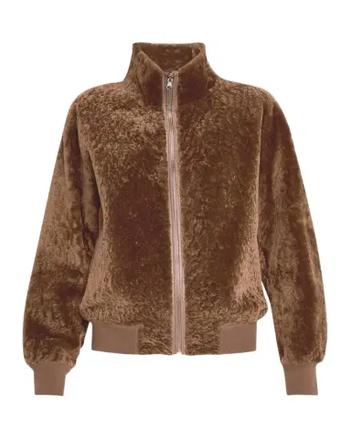 Gorski Reversible Textured Shearling Lamb Bomber Jacket | Thumbnail 1