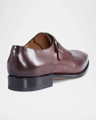 Paul Stuart Men's Samson Leather Monk Strap Loafers | Thumbnail 2 Paul Stuart Men's Samson Leather Monk Strap Loafers | Thumbnail 2