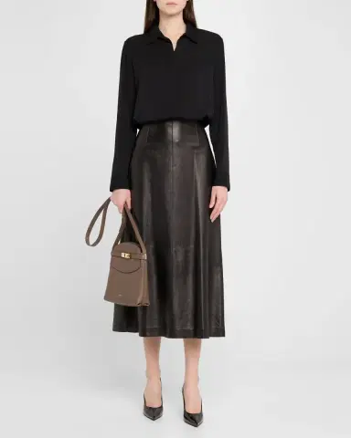 FERRAGAMO Hug Leather Messenger Crossbody Bag | Thumbnail 5 FERRAGAMO Hug Leather Messenger Crossbody Bag | Thumbnail 5
