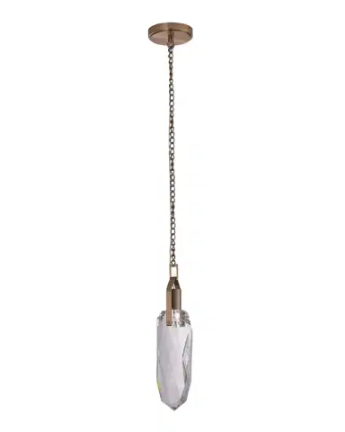 Kalco Lighting Diamante 1-Light Crystal Pendant, 5" | Thumbnail 1