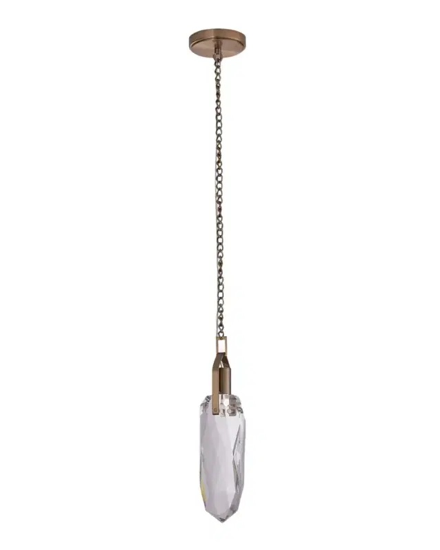 Kalco Lighting Diamante 1-Light Crystal Pendant, 5"