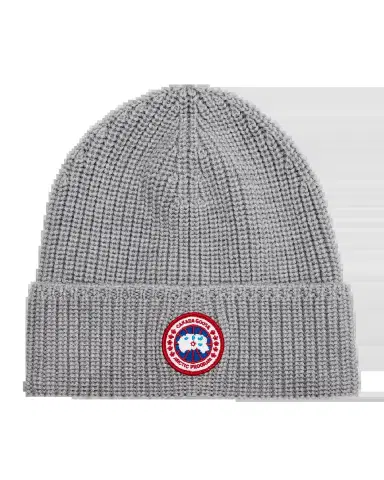 Canada Goose Men 's Arctic Rib-Knit Wool Beanie Hat | Thumbnail 2