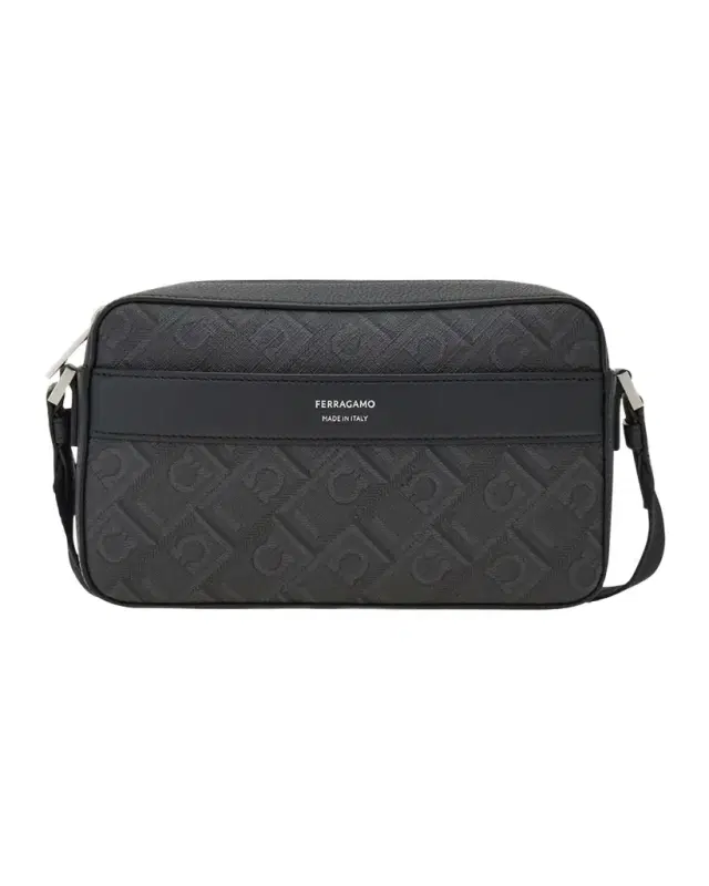 Men 's Monogram Canvas and Leather Crossbody Bag