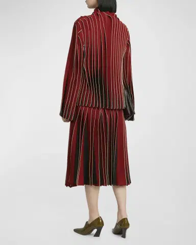 Bottega Veneta Dimensional Mock-Neck Blouse | Thumbnail 3 Bottega Veneta Dimensional Mock-Neck Blouse | Thumbnail 3