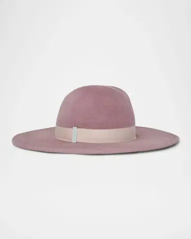 Gigi Burris Jeanne Rabbit Hair Fedora Hat | Thumbnail 2