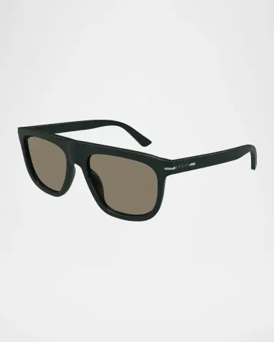 Gucci Men's GG1726SM Acetate Rectangle Sunglasses | Thumbnail 2
