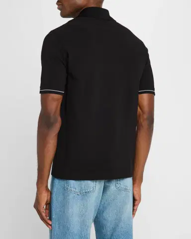 FERRAGAMO Men's Polo Shirt with Neck Signature | Thumbnail 2