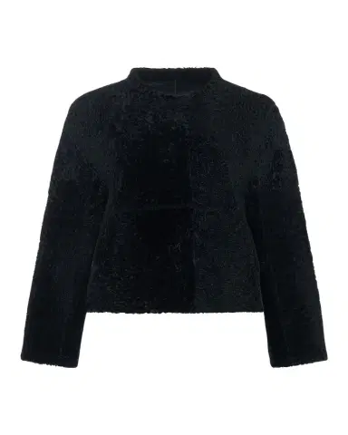 Gorski Reversible Collarless Shearling Lamb Jacket | Thumbnail 1
