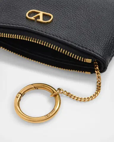 Valentino Garavani VLOGO Signature Leather Card Holder | Thumbnail 4