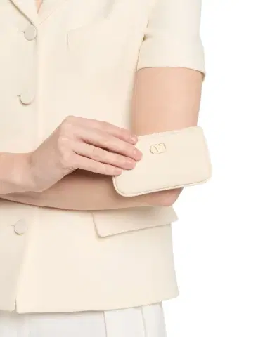 Valentino Garavani VLOGO Signature Leather Card Holder | Thumbnail 1