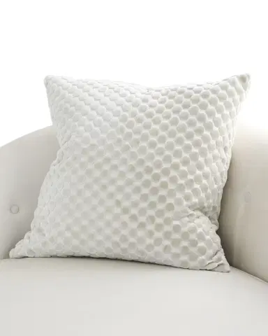 D.V. KAP Home Dance Velvet Polka Dot Decorative Pillow, 24" Square | Thumbnail 1 D.V. KAP Home Dance Velvet Polka Dot Decorative Pillow, 24" Square | Thumbnail 1