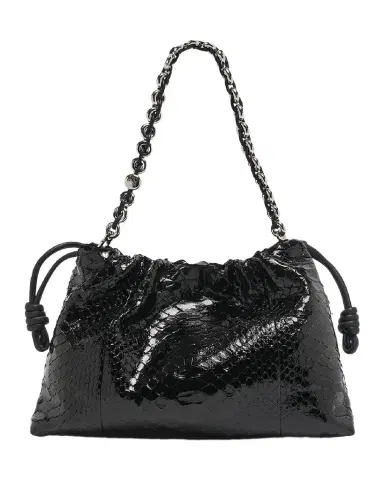Loewe Flamenco Large Shoulder Bag in Patent Python | Thumbnail 1 Loewe Flamenco Large Shoulder Bag in Patent Python | Thumbnail 1