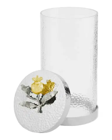Michael Aram Pomegranate Silver & Gold Large Canister | Thumbnail 1