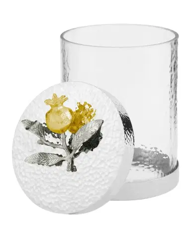 Michael Aram Pomegranate Silver & Gold Small Canister | Thumbnail 1