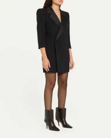Saint Laurent Niki Leather YSL Buckle Ankle Booties | Thumbnail 8 Saint Laurent Niki Leather YSL Buckle Ankle Booties | Thumbnail 8