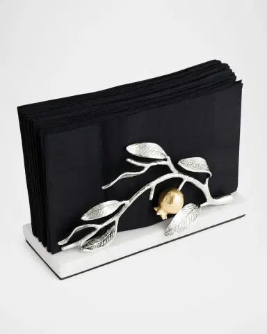 Michael Aram Pomegranate Silver & Gold Vertical Napkin Holder | Thumbnail 2 Michael Aram Pomegranate Silver & Gold Vertical Napkin Holder | Thumbnail 2