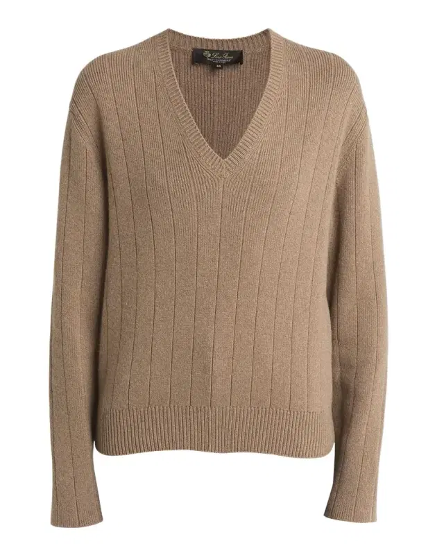 Cervatto V-Neck Baby Cashmere Sweater