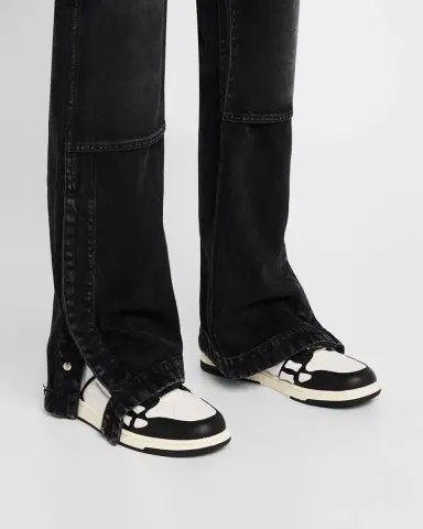 AMIRI Men's Skel Low-Top Leather Sneakers | Thumbnail 2 AMIRI Men's Skel Low-Top Leather Sneakers | Thumbnail 2