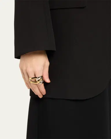 McQueen Double Chain Ring | Thumbnail 3