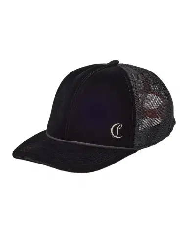 Christian Louboutin Men's Aliochitto Velvet Trucker Hat | Thumbnail 1