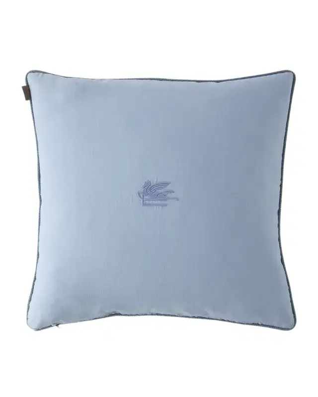 Etro Calathea Embroidered Pillow with Cord, 24" Square