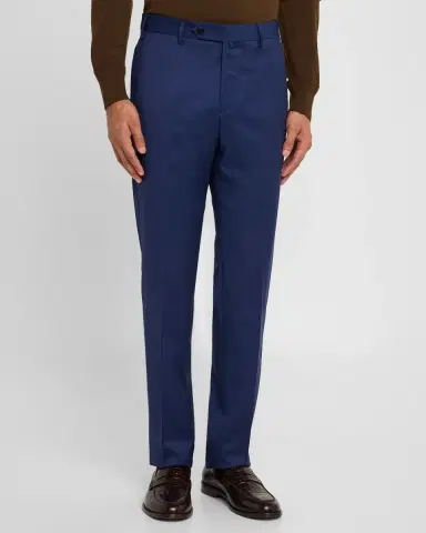 ZANELLA Men's Parker Platinum Super 130s Trousers | Thumbnail 3 ZANELLA Men's Parker Platinum Super 130s Trousers | Thumbnail 3