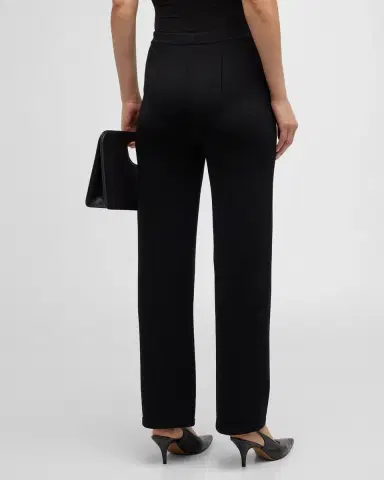 St. John Santiago Knit Straight-Leg Pants | Thumbnail 3